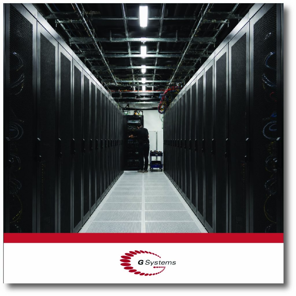 Data center server racks with power distribution and monitoring infrastructure