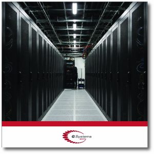 Data center server racks with power distribution and monitoring infrastructure
